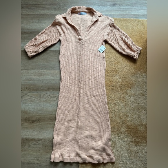 NWT FP Orange Beach Collard Dress - Picture 1 of 4